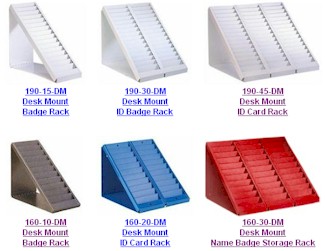 Desk Mounted Swipe Card Racks