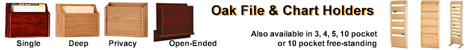 Oak File Racks & Chart Holders