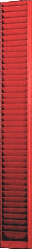 Model 190 Wall Mount Badge Rack, 40 pocket
